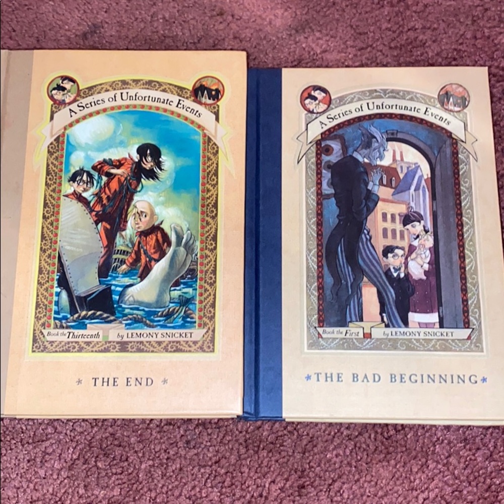 2 Books The Series of Unfortunate Events series